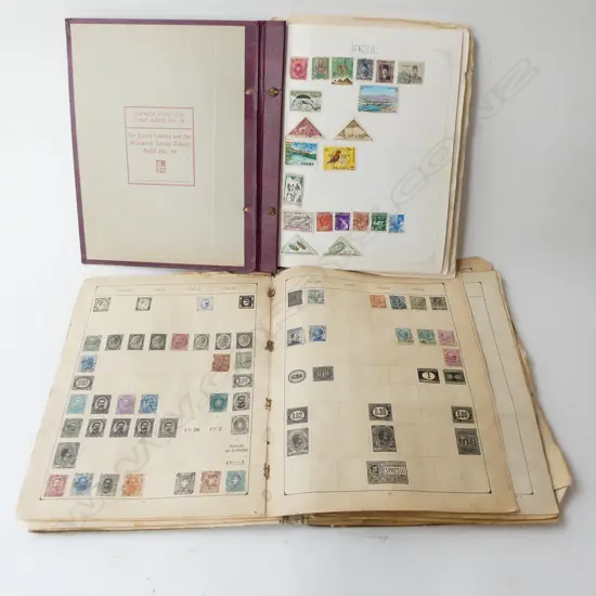 TWO VINTAGE STAMP ALBUMS