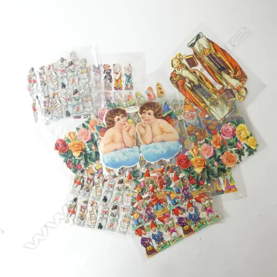 19 FULL SCRAP SHEETS, UK 1960s