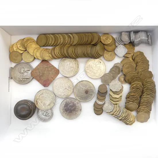 ASST. WORLD COINS &amp; TOKENS ETC