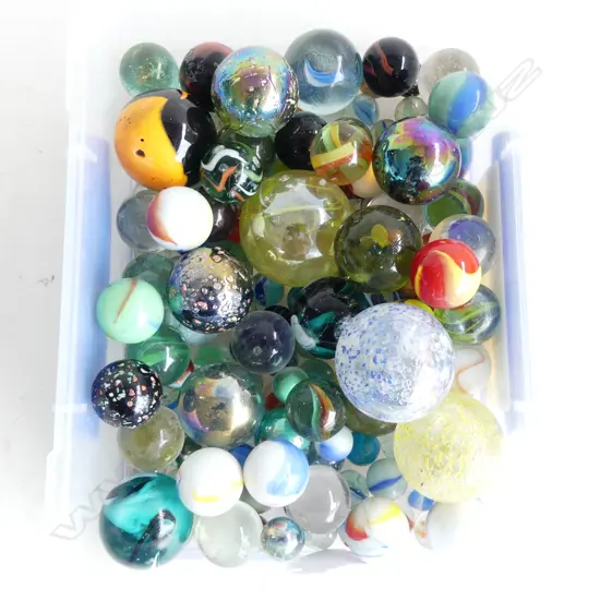 COLLECTION VINTAGE MARBLES MAINLY MED/LG SIZE 