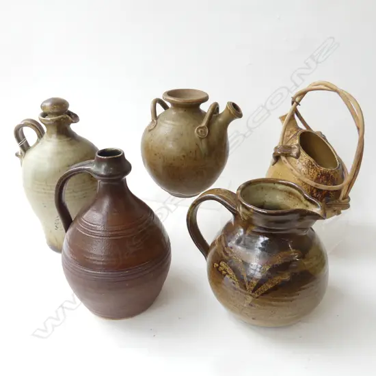 5 PCES STUDIO POTTERY H.260mm