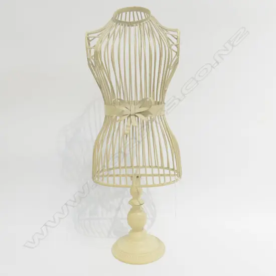 WHITE METAL MANNEQUIN FORM H.660mm
