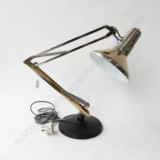 GOLD SUPERLUX ANGLE POISE DESK LAMP