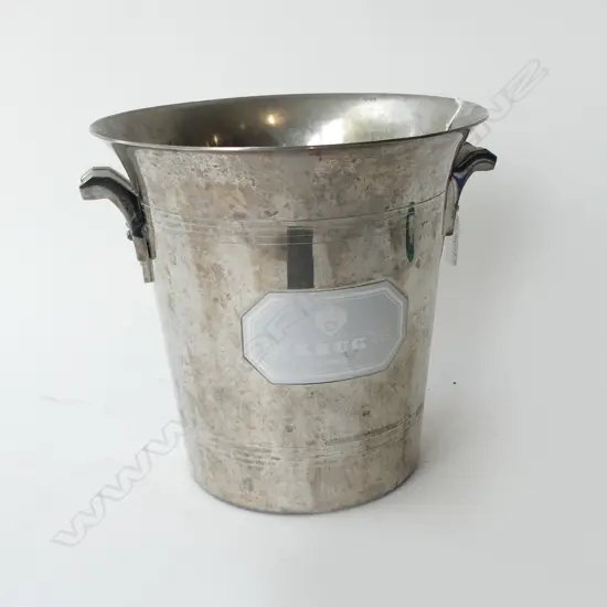 FRENCH ARGIT SILVER PLATE 'KRUG CHAMPAGNE' BUCKET H.210mm