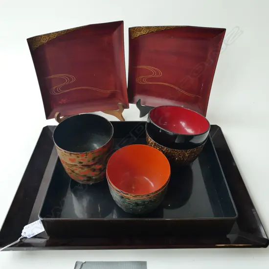 10 PCES ASST. LACQUERWARE