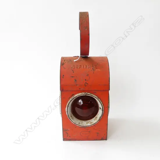 ORANGE 'DEFIANCE' ROAD LANTERN H.380mm