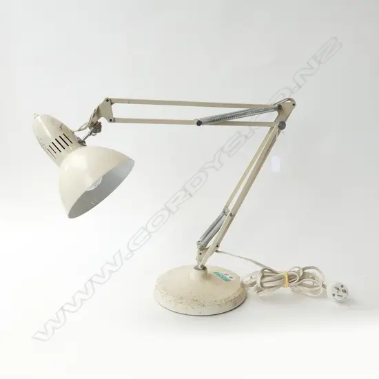 WHITE ANGLE POISE DESK LAMP