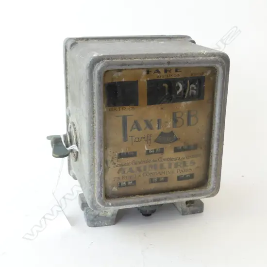 VINTAGE SHILLINGS & PENCE TAXI BB FARE TARIFE METER H170MM