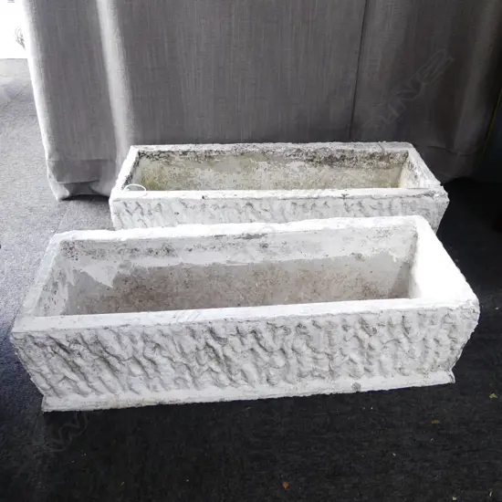 PR WHITE CONCTETE PLANTERS 770x300x325mm