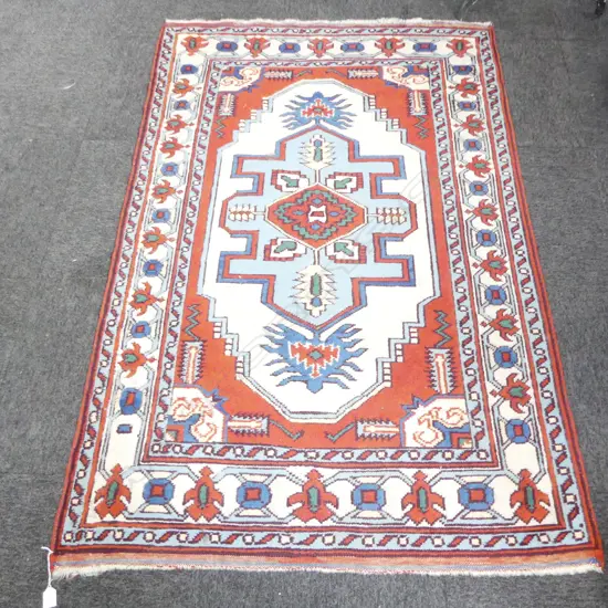 HAND KNOTTED ALL WOOL RUG 1750x1110mm