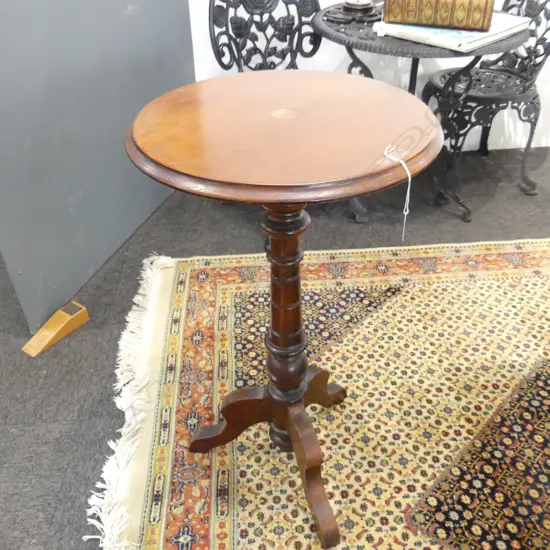MAHOGANY WINE TABLE H.805mm