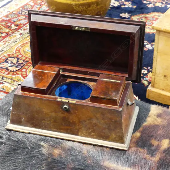 ANTIQUE TEA CADDY W.360mm FAULTS