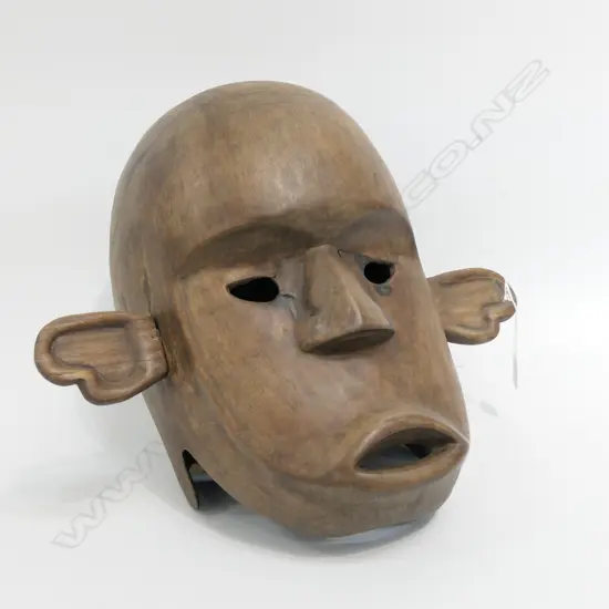 LG CARVED WOODEN TRIBAL MASK H.400mm