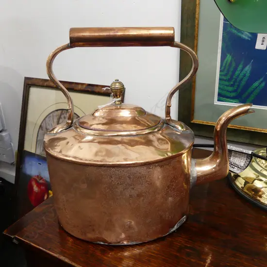 VICTORIAN COPPER KETTLE H.255mm