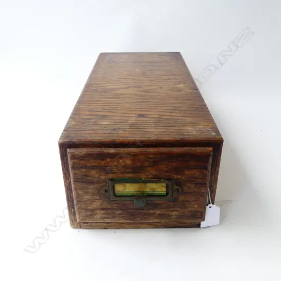 VINTAGE WOODEN FILE DRAWER 180x410x125mm