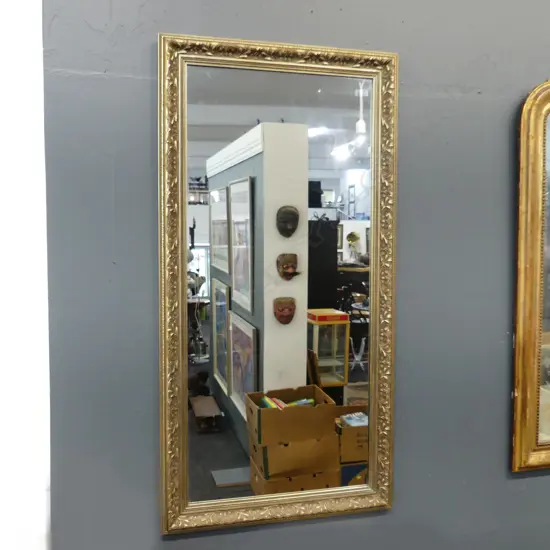 LG ORNATE MODERN FRAMED MIRROR, H.1360 x 700mm