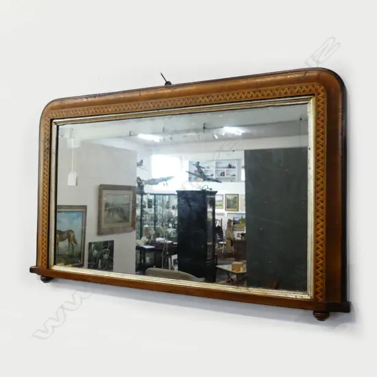 ANTIQUE OVER MANTLE MIRROR 520x850mm