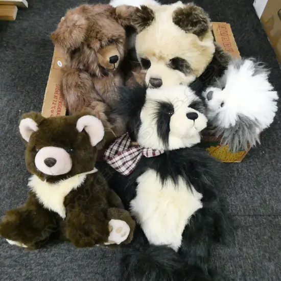 AS NEW CHARLIE  SOFT TOY BEARS ETC