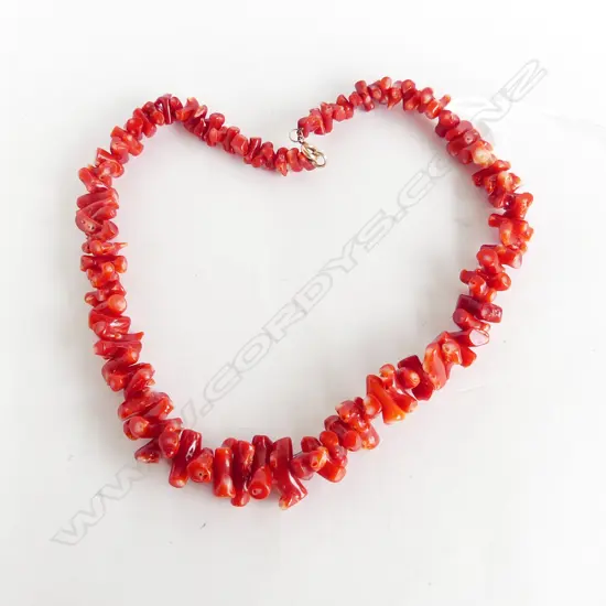 CORAL NECKLACE L.440mm