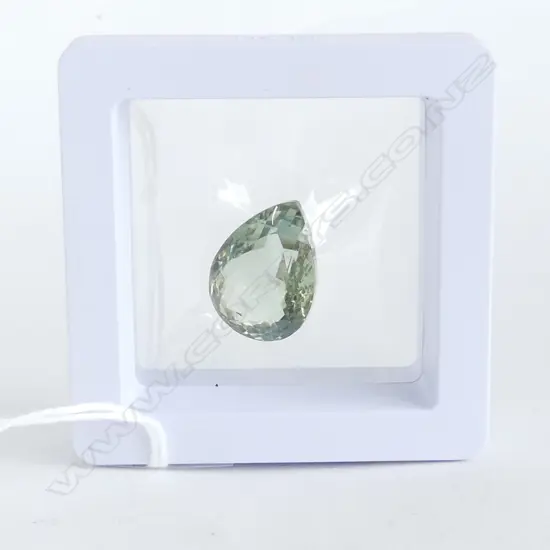 GREEN AMETHYST LOSE STONE, FACET CUT PEAR SHAPE