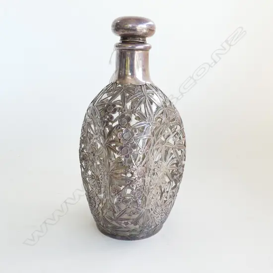 JAPANESE 950 SILVER DECANTER H.220mm