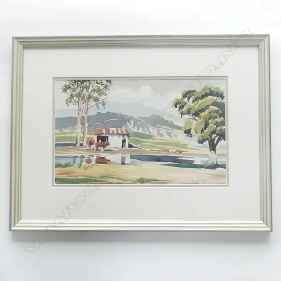 CYRIL WHITEOAK DEMONSTRATION WATERCOLOUR 18TH SEPT 1968 210 x 335mm