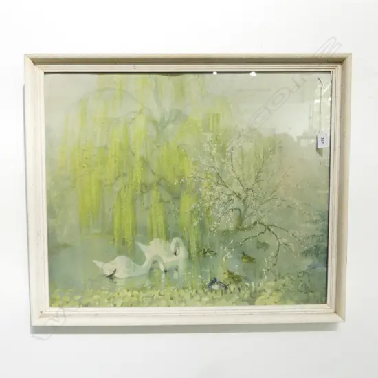 VERNON WARD SWAN PRINT 495x590mm