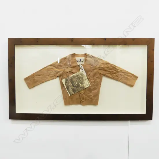 A FRAMED TRELISE COOPER FASHION SHOW INVITE winter 2007 runway show 300 X 580 mm