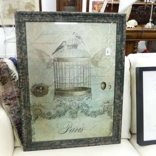 PRINTED ARTWORK ON METAL 'PARIS' 550x400mm