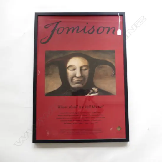 FRAMED POSTER 'FOMISON TOURING EXHIBITION 1994-5' 830 x 580mm