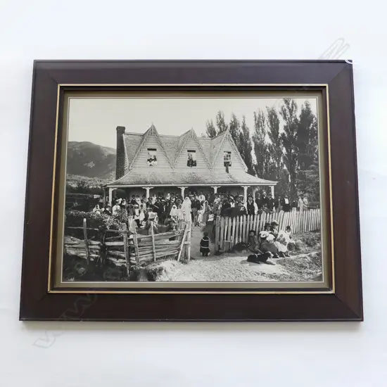 WILLIAM OR FREDERICK TYREE: MAORI WEDDING, MARLBOROUGH, c.1895, PHOTO PRINT 400x530mm