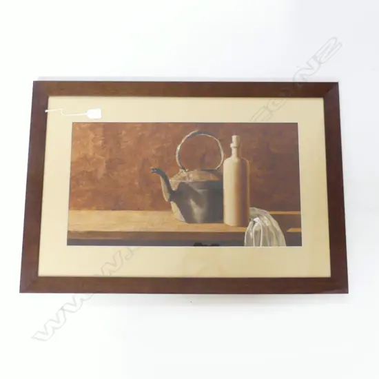 W/C STILLIFE SIGNED STEVE HARRIS H520 L770MM