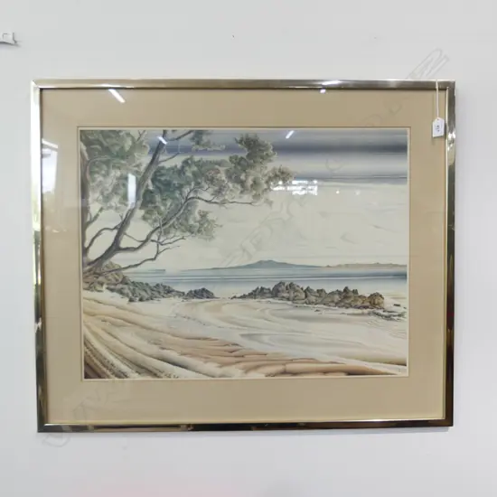 John Crichton Ltd Edition Rangitoto Print 620 x 480 mm