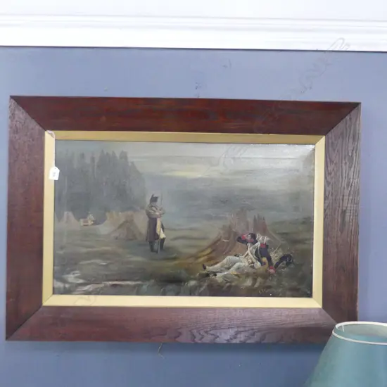 NAPOLEON OIL ON BOARD 440X750mm