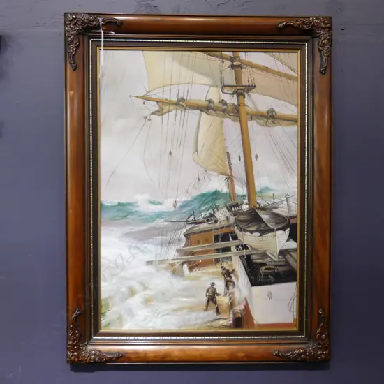 A. J. HALL, ACRYLIC ON CANVAS, 690x480mm