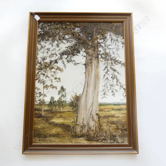 OIL ON BOARD THE STUDY KIAKOHE BT JUDITH  MORETON H850 L650MM