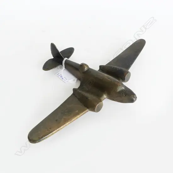 VINTAGE BRONZE FIGHTER PLANE W.240mm 