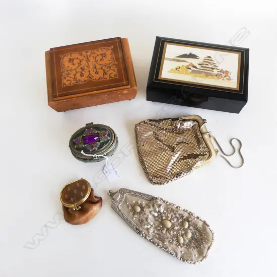 3 JEWELLERY BOXES + 3 PURSES