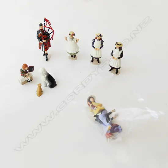 4 BOXED IMPERIAL PRODUCTION N.Z.'TOWN AND AROUND' LEAD FIGURINES; INCL. Dolls Tea Party