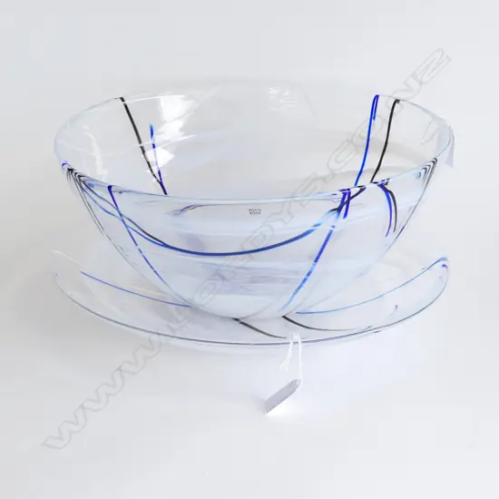 KOSTA BODA MATCHING BOWL (350mm DIA) & PLATE 360 mm DIA