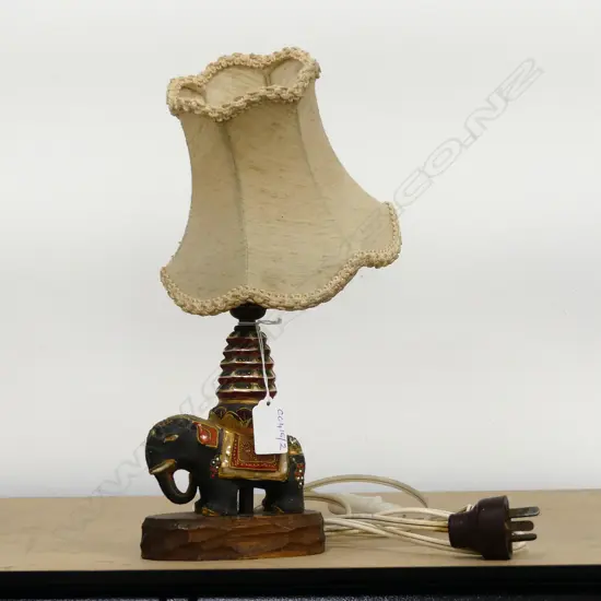 VINTAGE ELEPHANT TABLE LAMP H.310mm