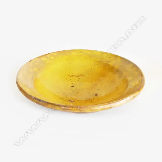 YELLOW FRENCH PROVINCIAL BOWL DIA.290mm