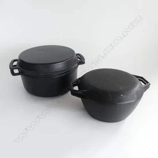 LAUFER CAST IRON CASSEROLE Dia.240mm & COPCO CASSEROLE Dia.210mm