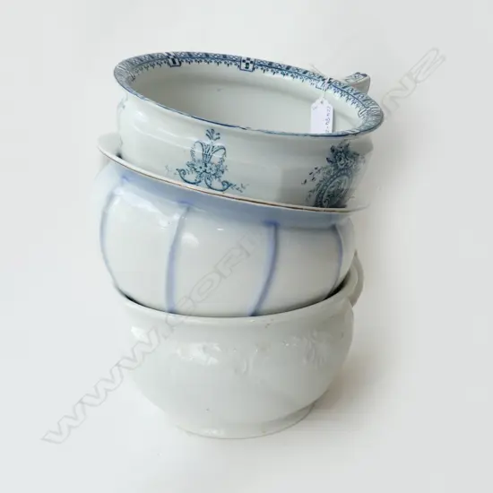 3 POTTIES; W. ADAMS & SONS, WEDGWOOD & CORONATION WARE, W.270mm