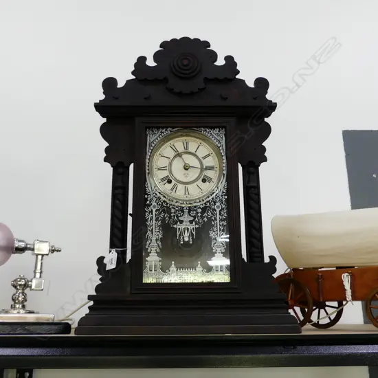 ANSONIA GINGERBREAD MANTLE CLOCK H.600mm