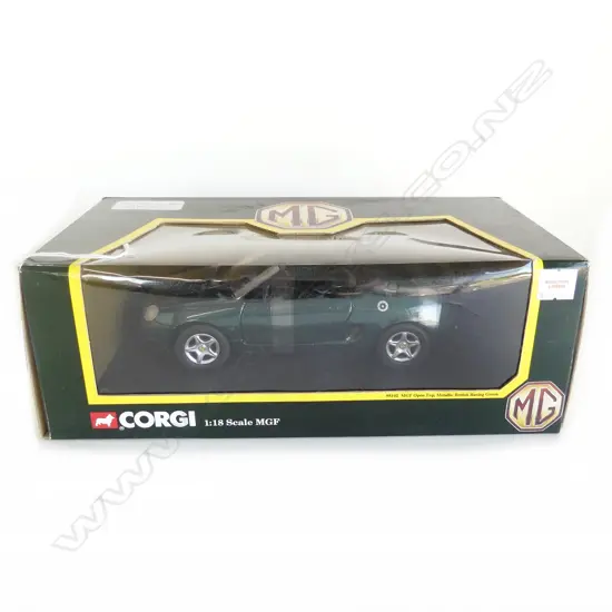 BOXED CORGI 1:18 MGF RACING CAR