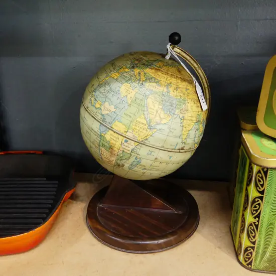 VINTAGE WORLD GLOBE H.290mm