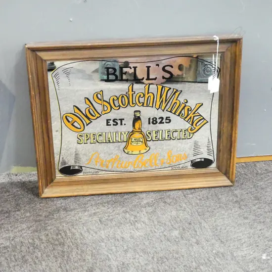 'BELL’S WHISKEY' BAR MIRROR 290x400mm