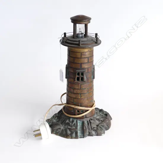 HEAVY METAL LIGHTHOUSE LAMP; H.310mm