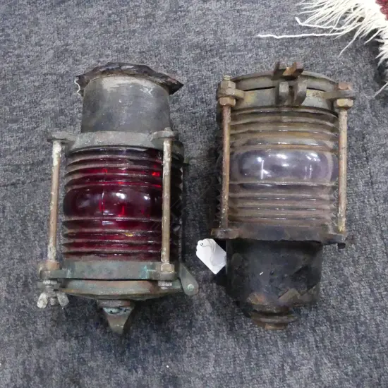 2 PERKO SHIPS LANTERNS H.215mm